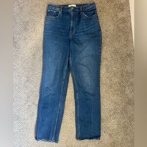 Abercrombie & Fitch Women's Straight Leg Blue Jeans